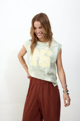 Slowlove Camiseta estampado oversize Azul