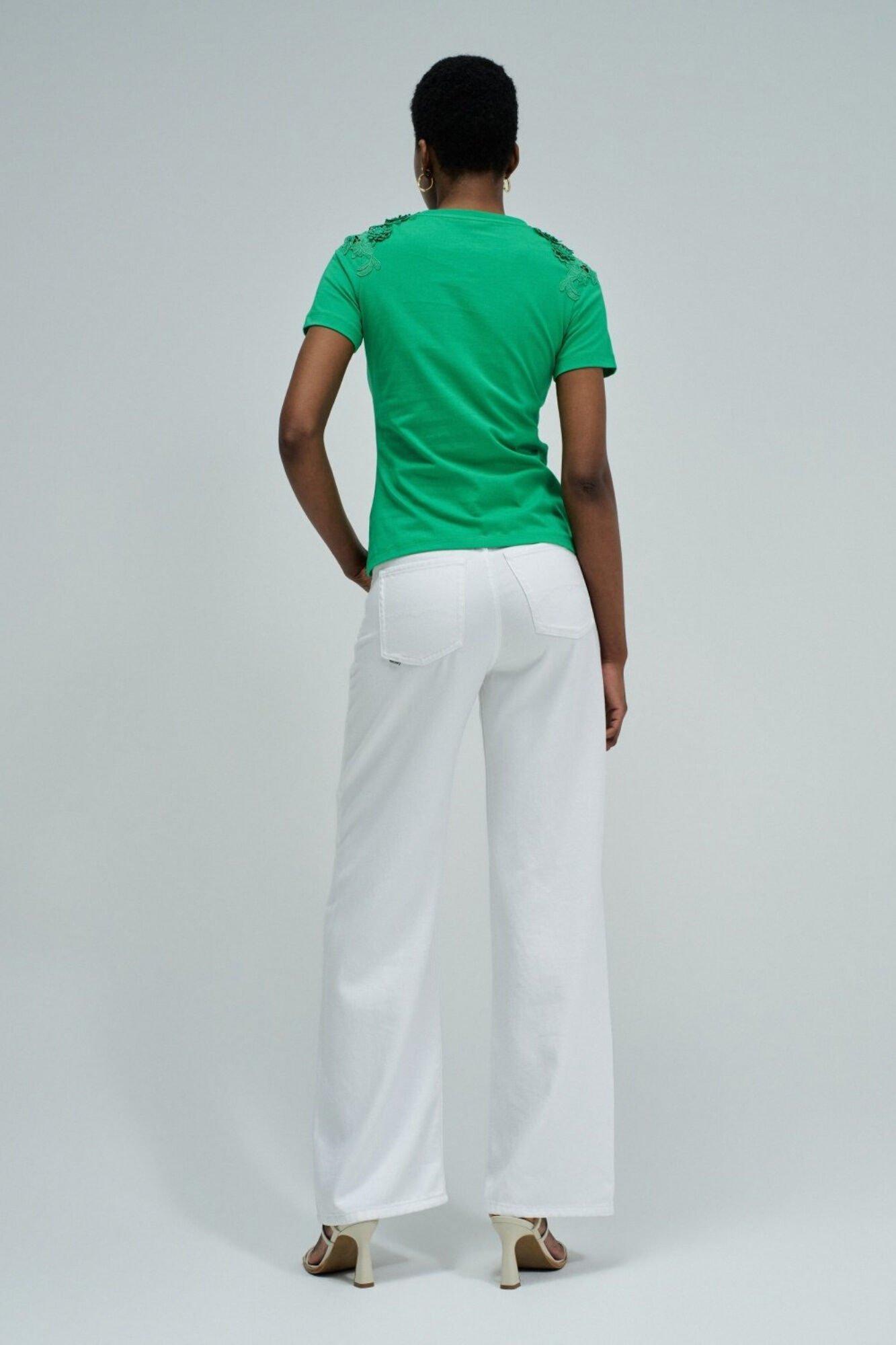 Salsa Jeans Floral print T-shirt Green