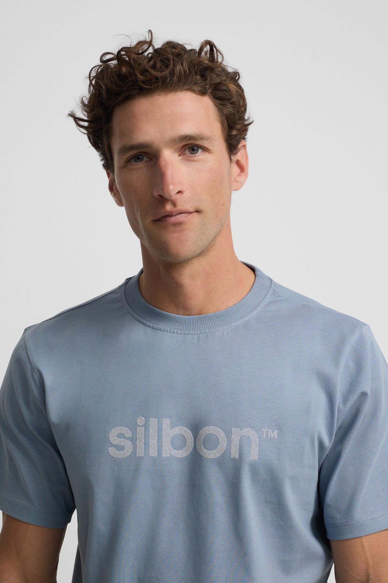 Silbon Flock T-shirt SILBON Blue