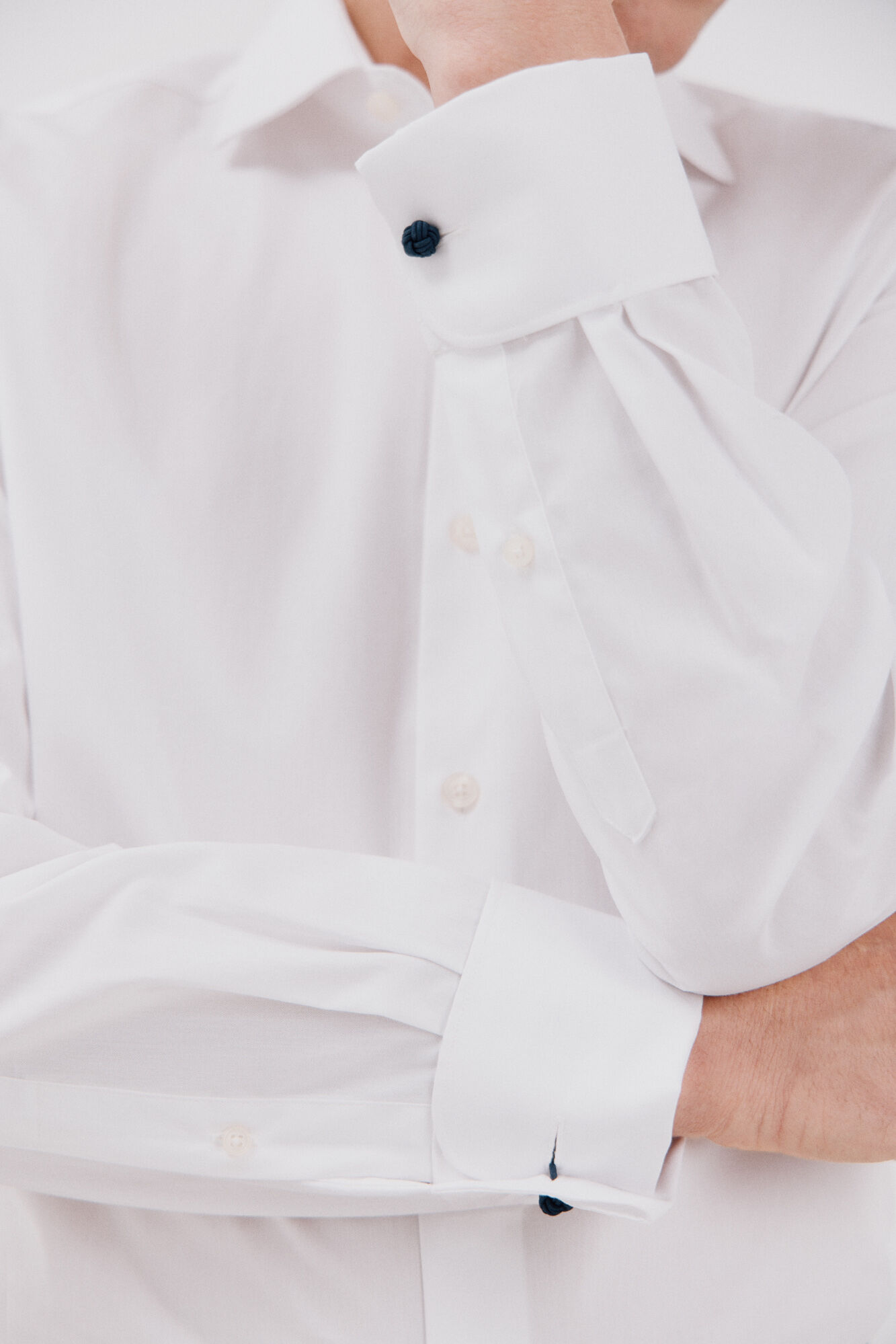 Cortefiel Camisa de fato lisa f&aacute;cil de engomar Branco