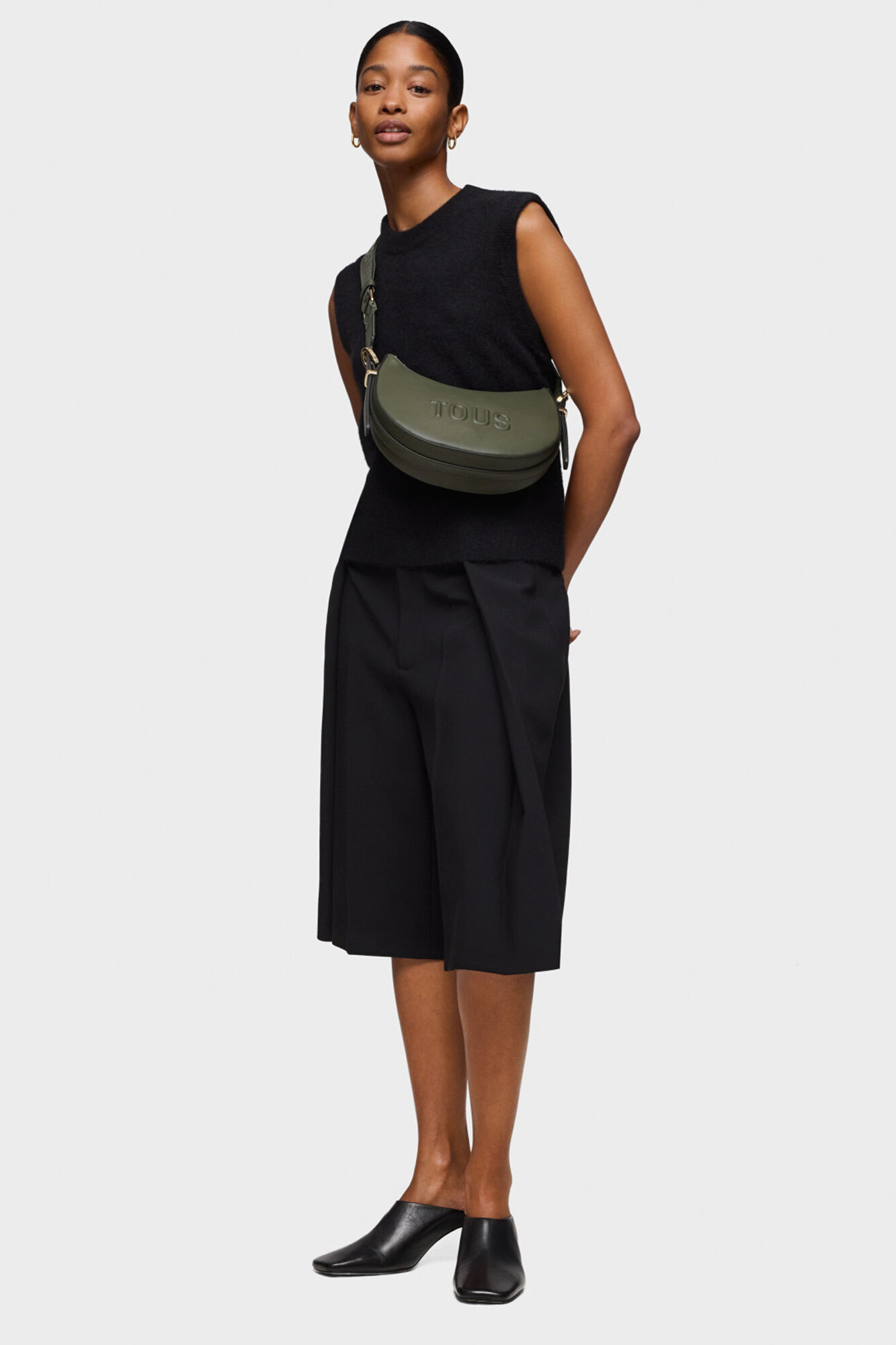 Tous TOUS Brenda medium khaki crossbody (bag) shoulder bag Kaki