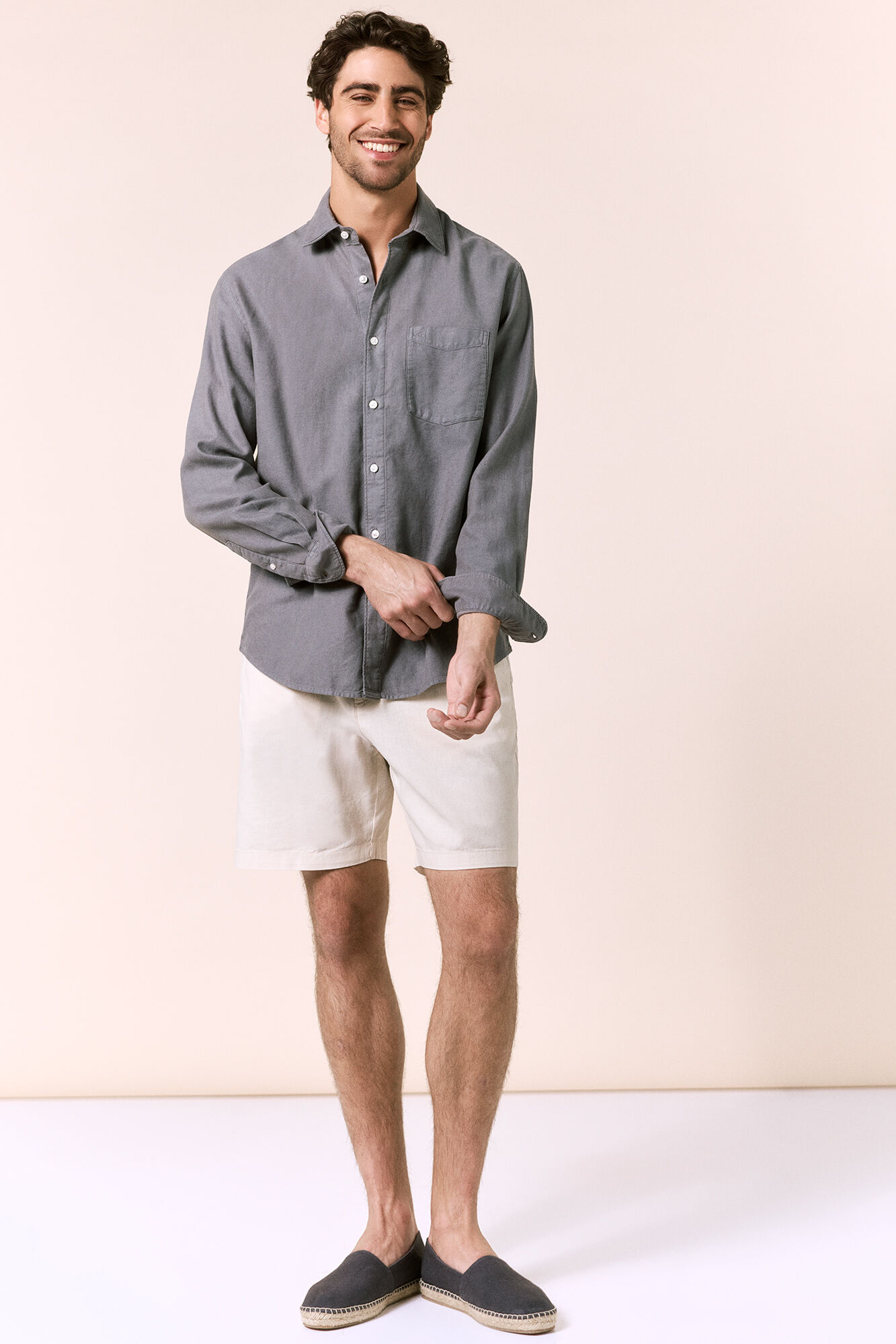 OOTO Camisa lisa fluida