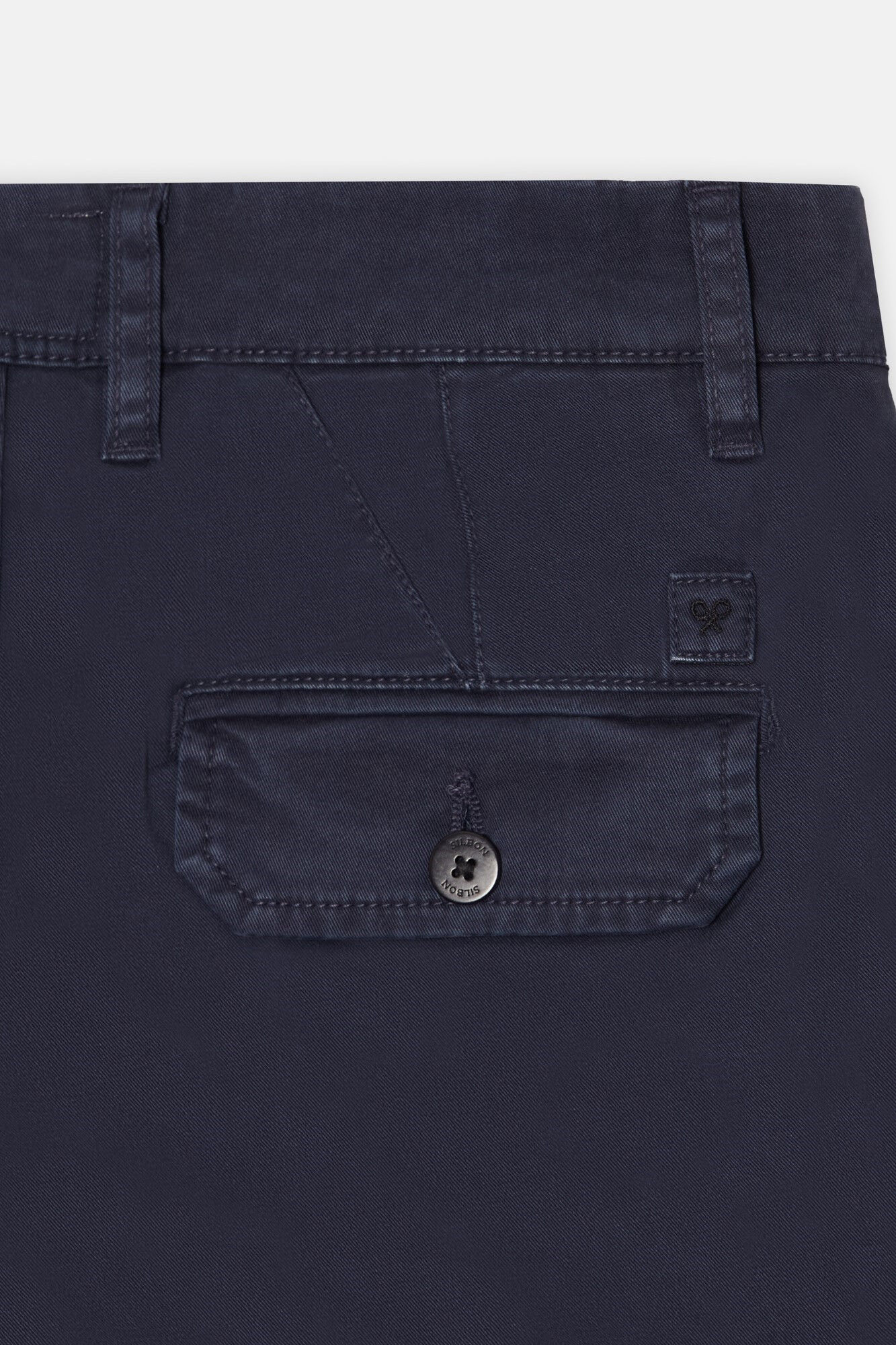 Silbon Pantalon sport cargo Azul marino