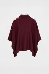 Morgan High neck cape Maroon