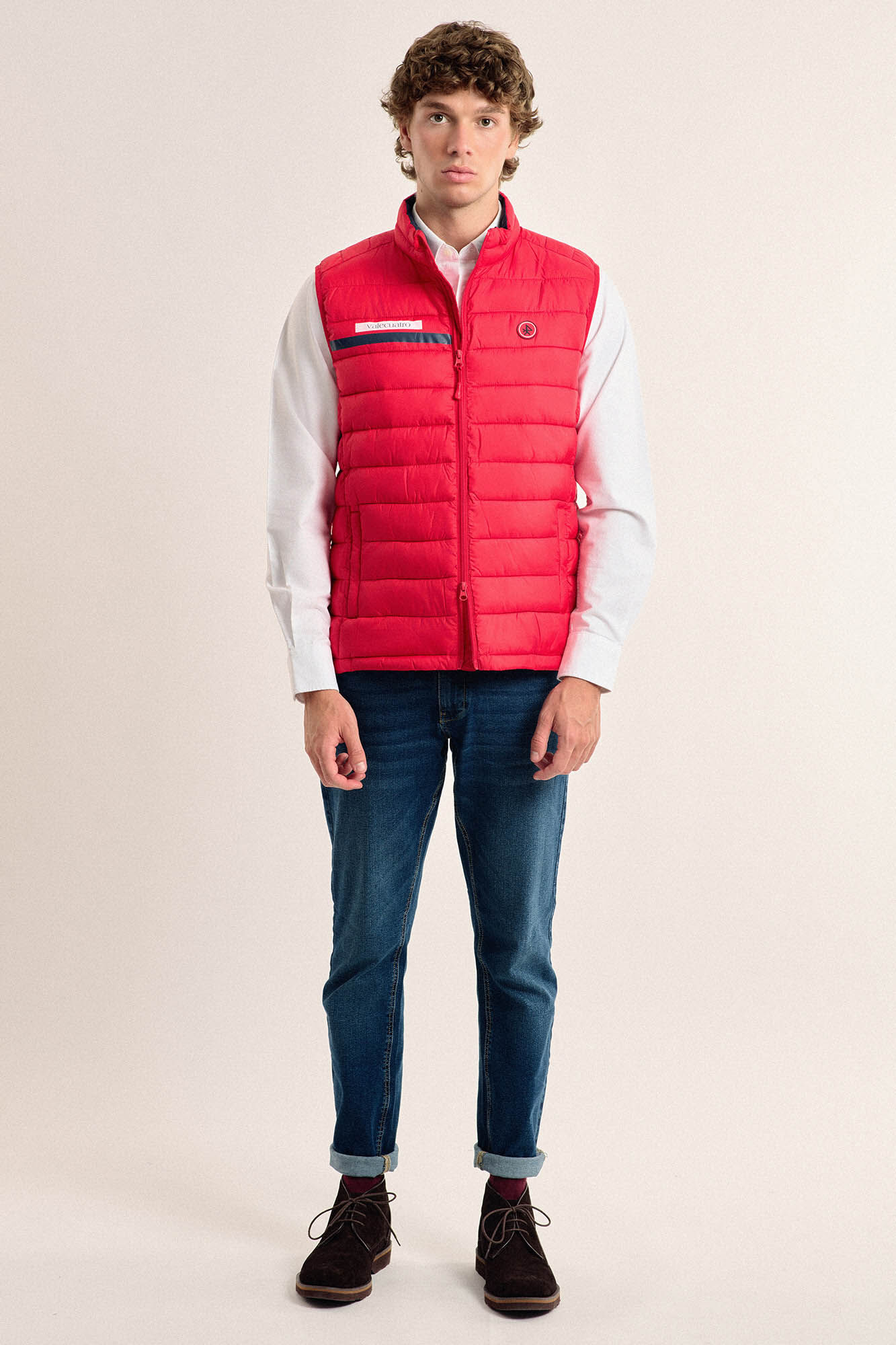 Valecuatro Colete acolchoado vermelho com faixa Valecuatro Vermelho