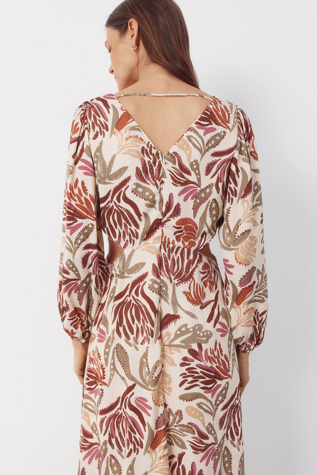 Cortefiel Vestido estampado Multicolorido