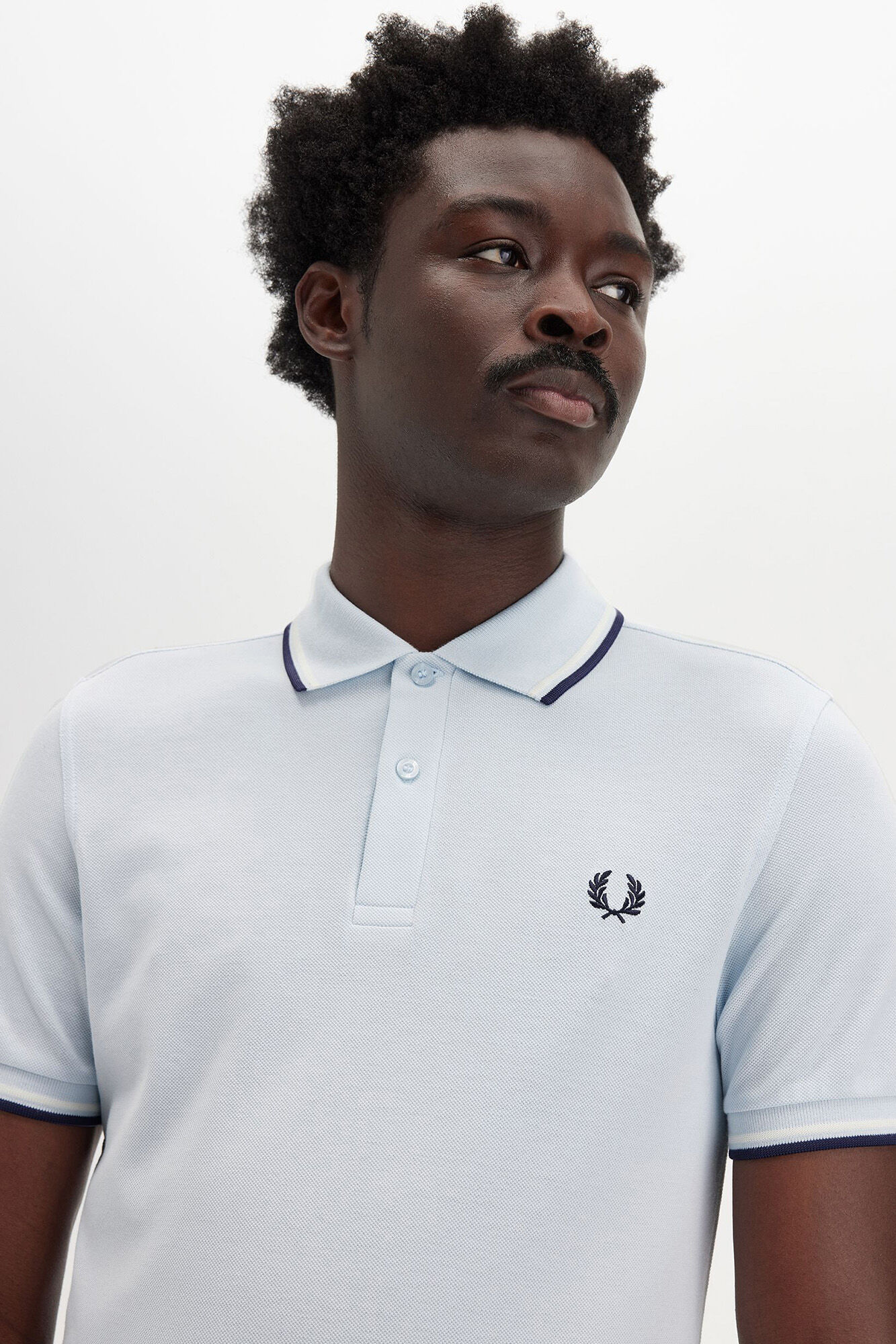 Fred Perry Polo con ribete con dos franjas