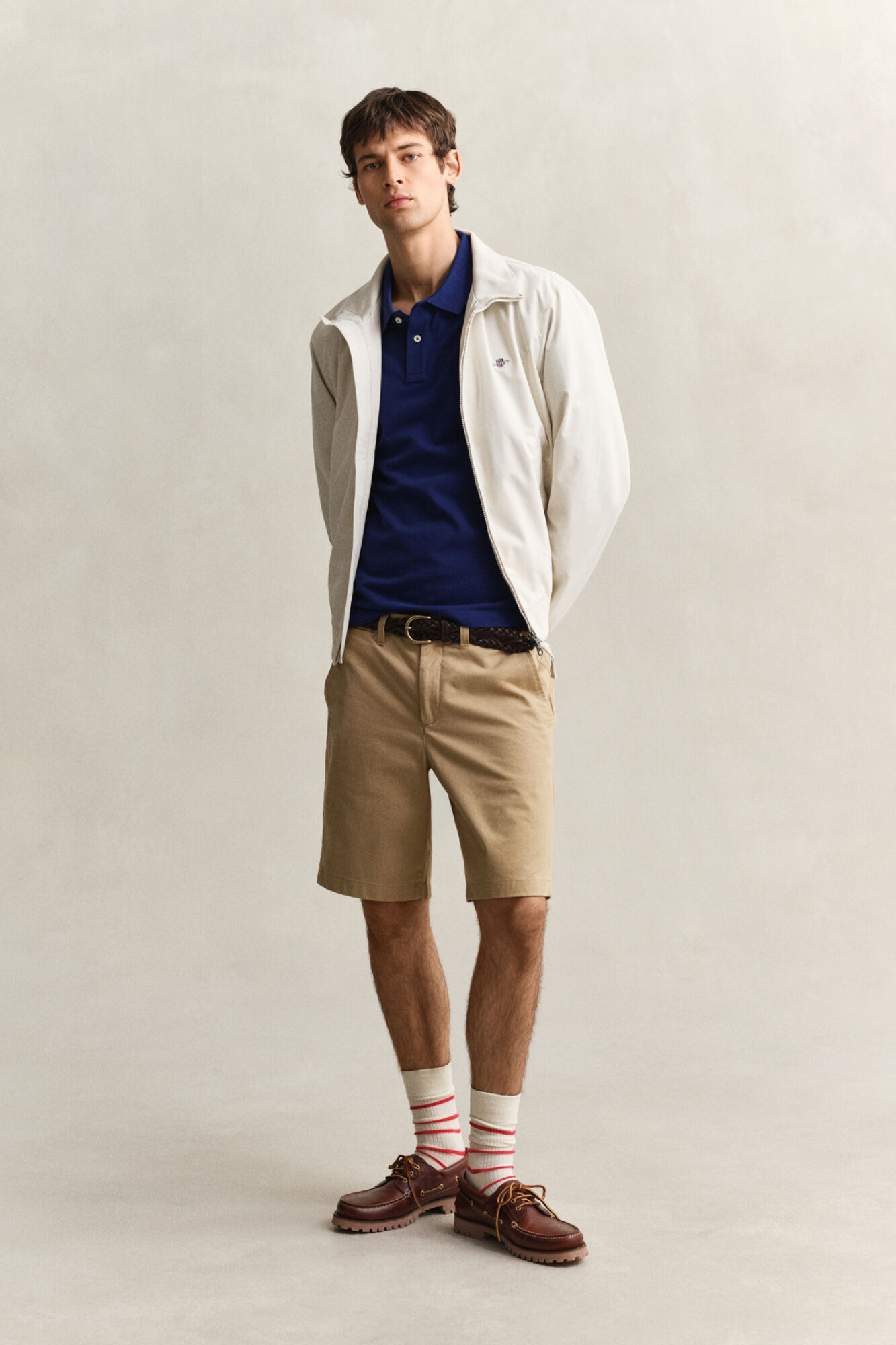 Gant Polo Regular Fit Shield de piqu&eacute; Azul