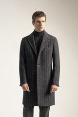 PuroEGO Sobretudo cinza espiga Cinzento