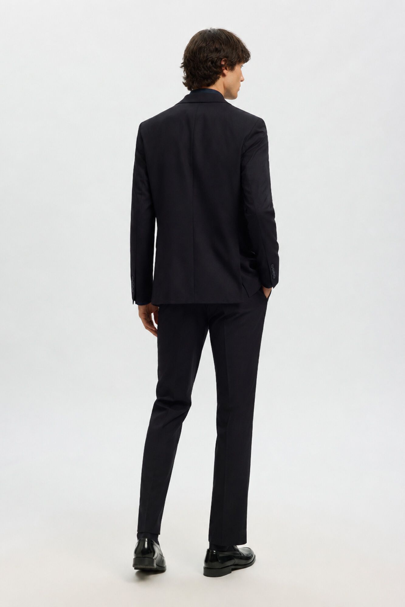 Selected Wool Slim Fit blazer Black
