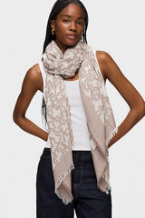 Tous Kaos scarf in stone color Grey
