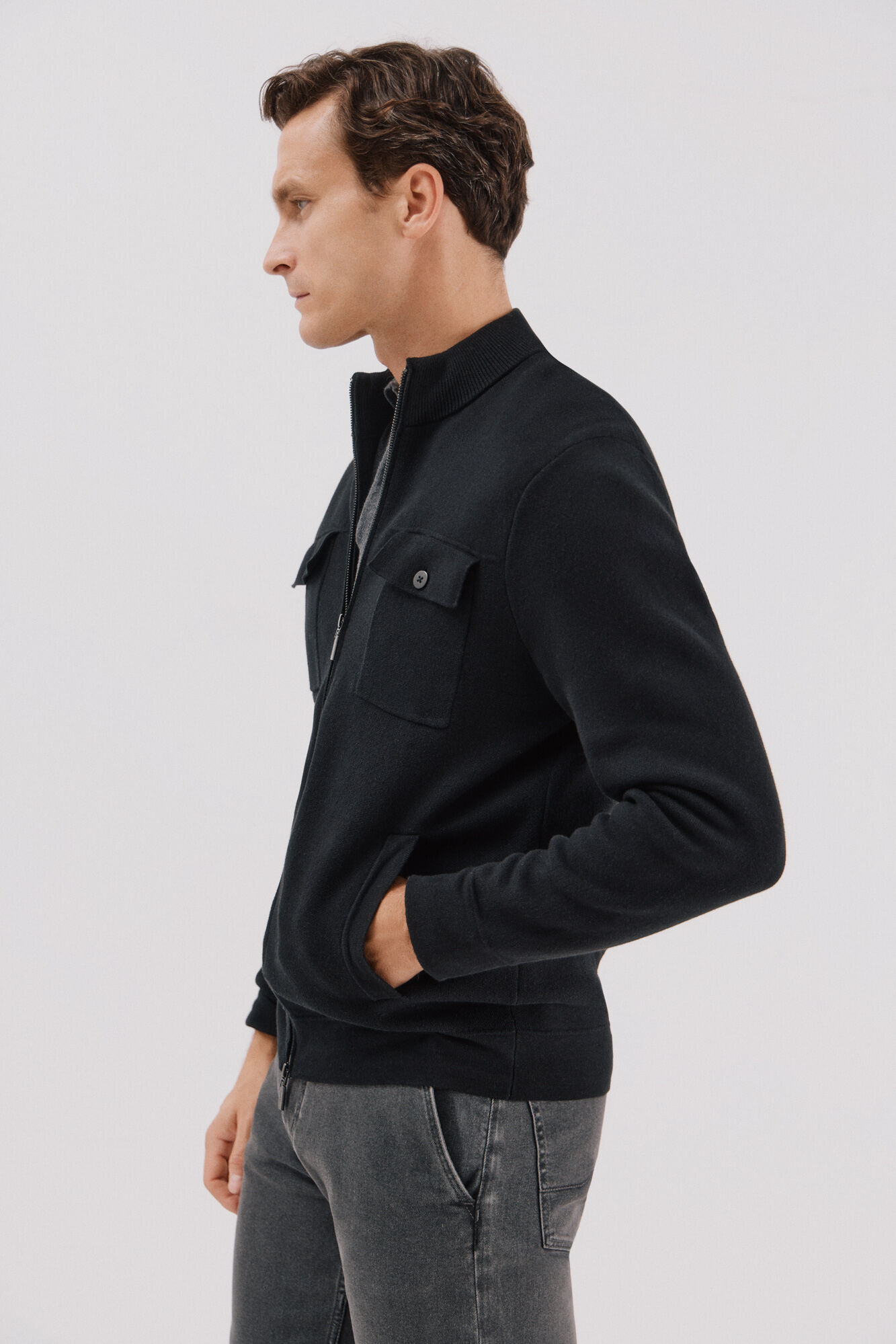 Cortefiel Christmas jersey-knit  Black