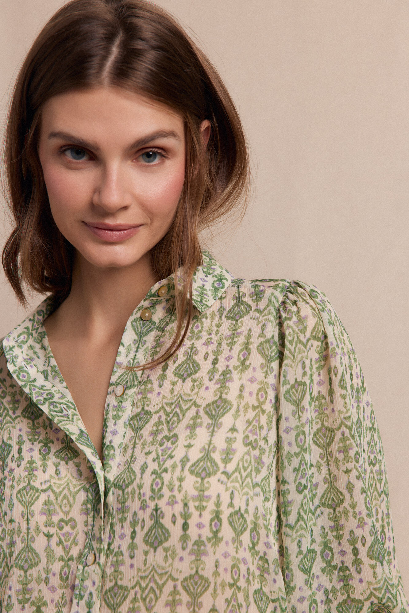 Slowlove Camisa estampada Impress&atilde;o