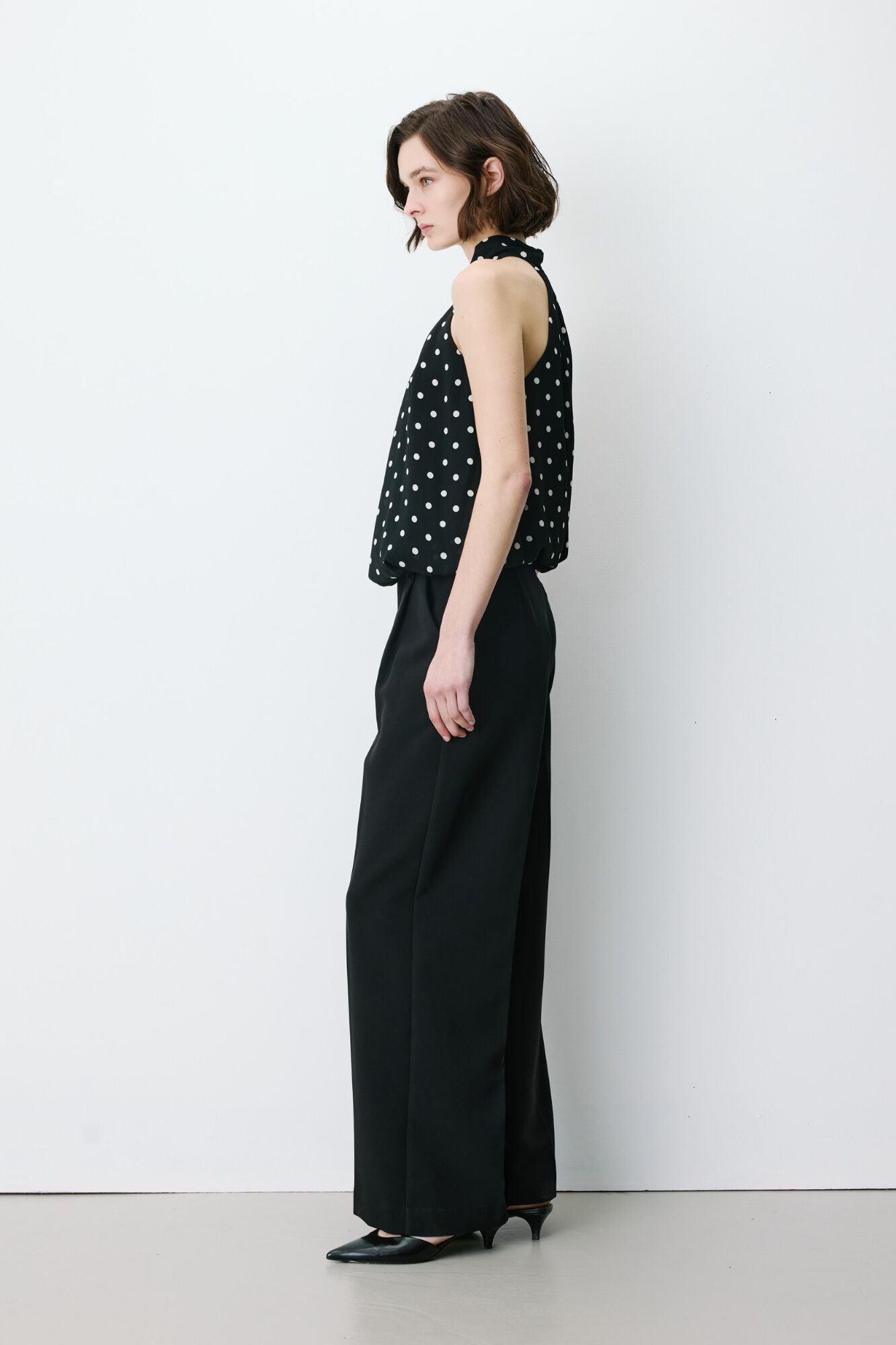 Grace & Mila Cal&ccedil;a de alfaiataria Nilay Preto