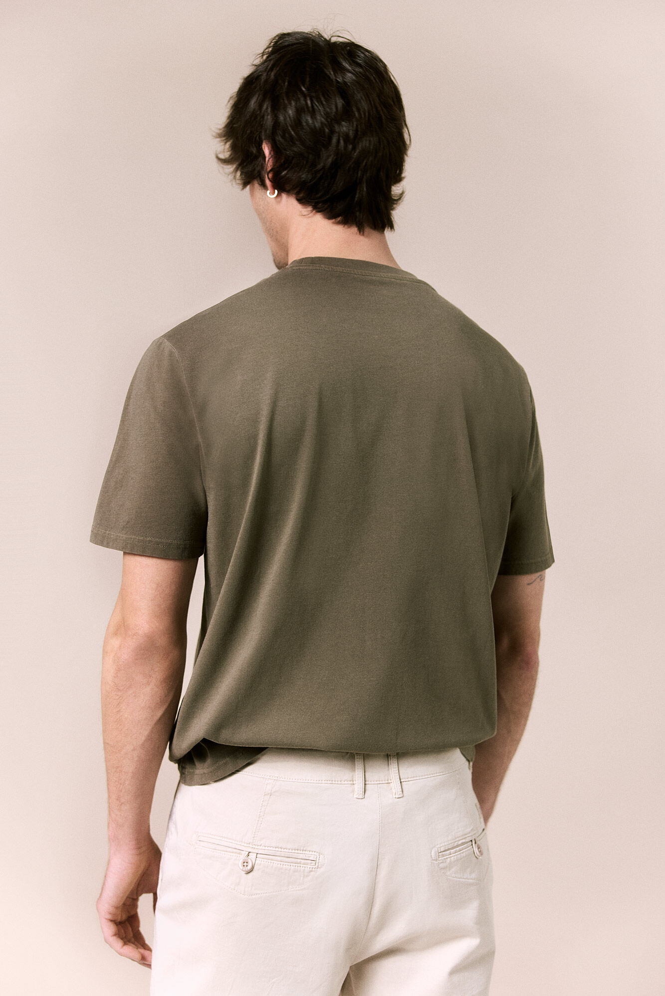 OOTO T-shirt gr&aacute;fica lavada Verde