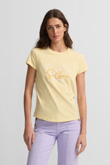 Silbon Camiseta raquete cl&aacute;ssica Amarelo