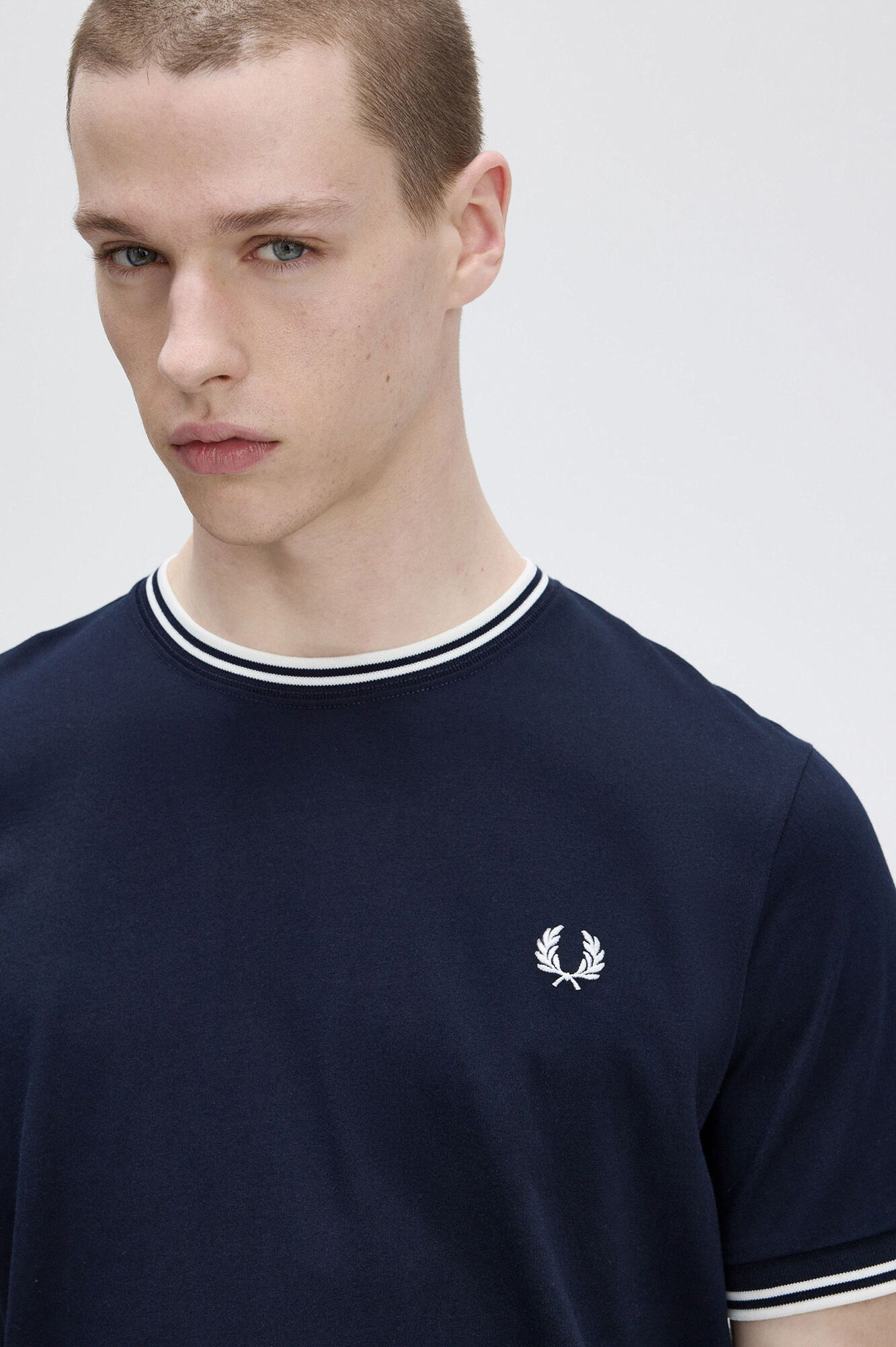 Fred Perry T-shirt masculina de manga curta 