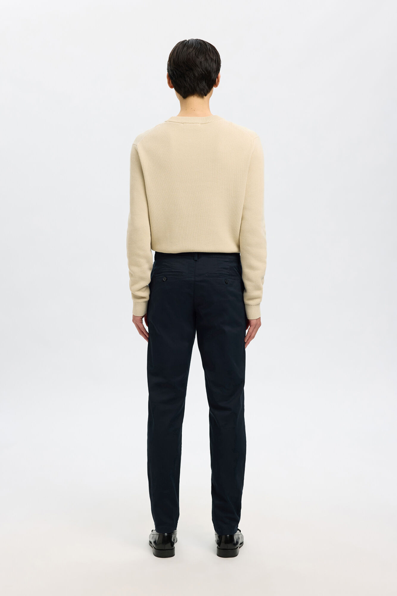 Selected Cal&ccedil;as chino para homem slim fit Azul