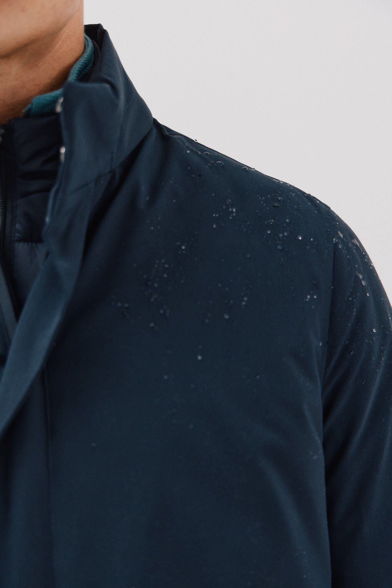 Cortefiel Technical parka with removable lining Navy