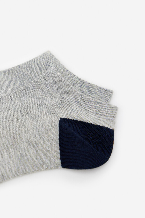 Cortefiel Ankle socks with Coolmax Grey