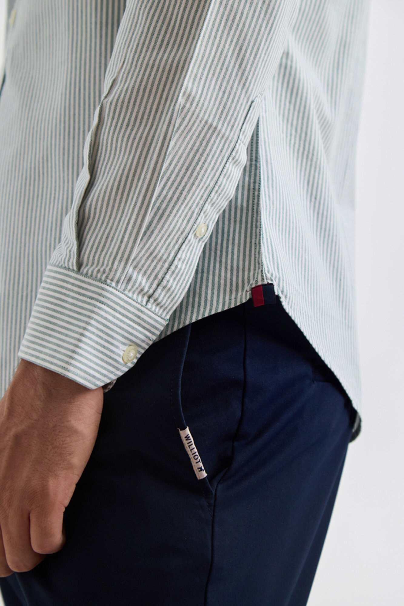 Williot Oxford Stripe Shirt Dark green
