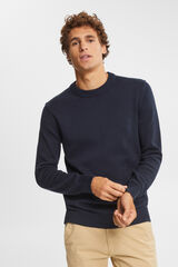 Esprit Essential cotton round neck jumper Navy