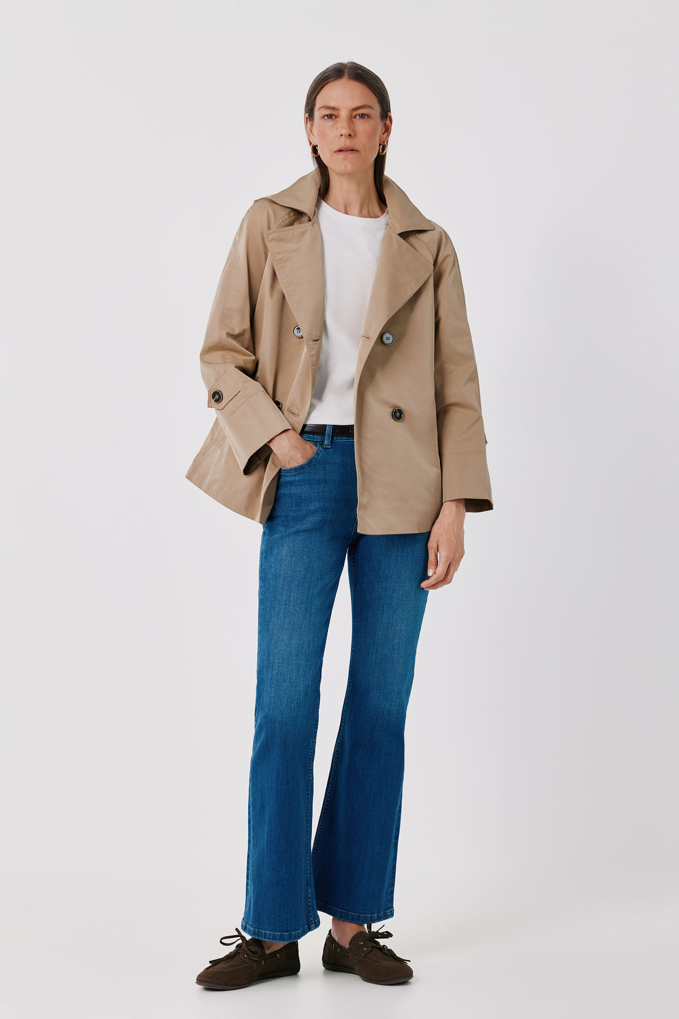 Cortefiel Short flared trench