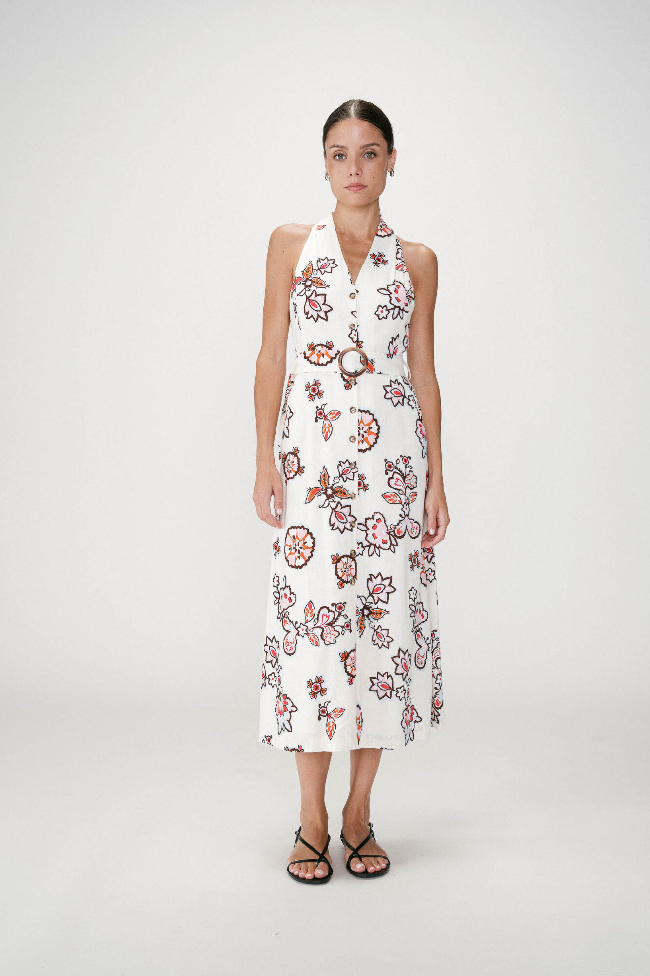 Grace & Mila Vestido midi estampado floral Wink