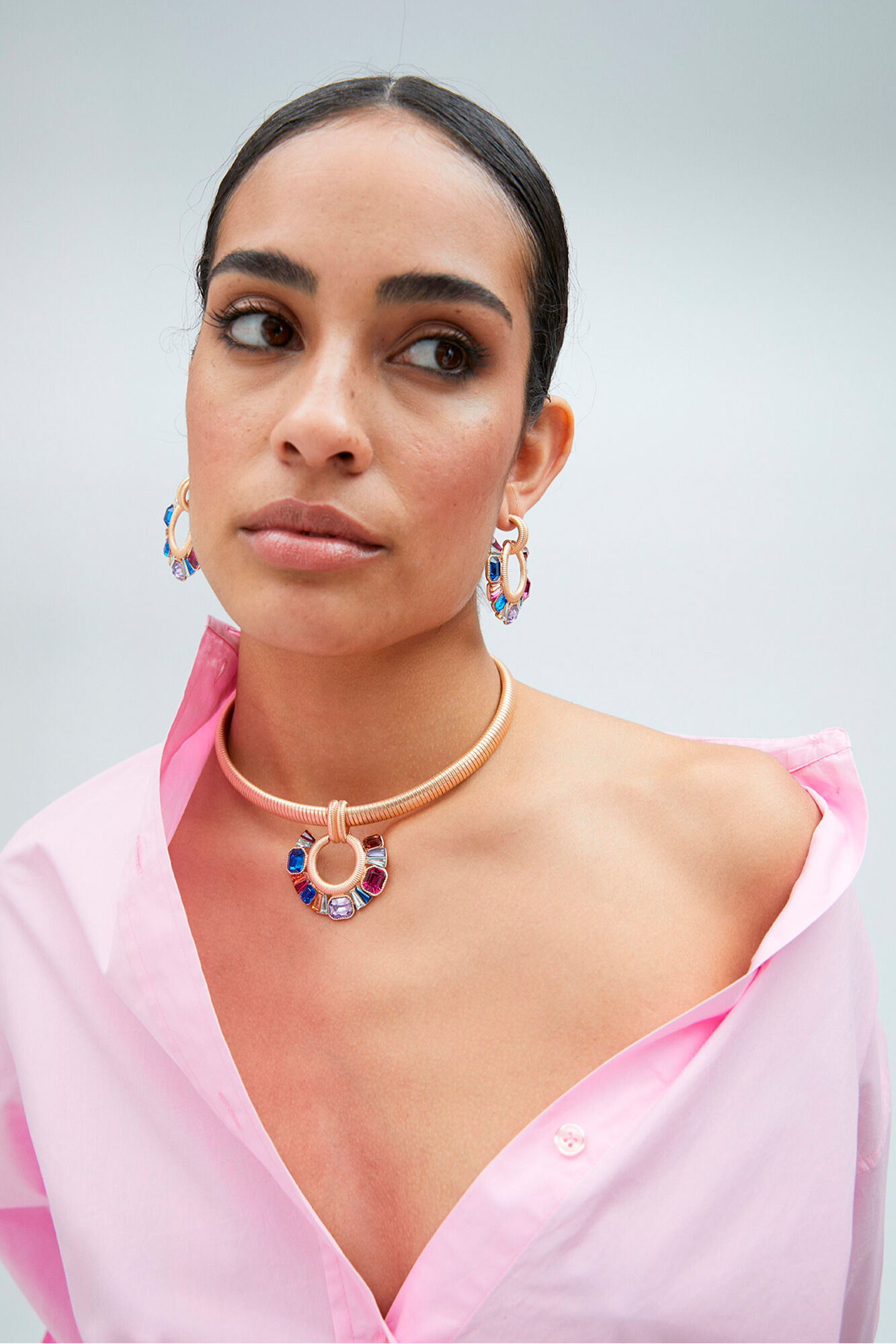 Lola Casademunt Colar gargantilha com aro Multicolorido