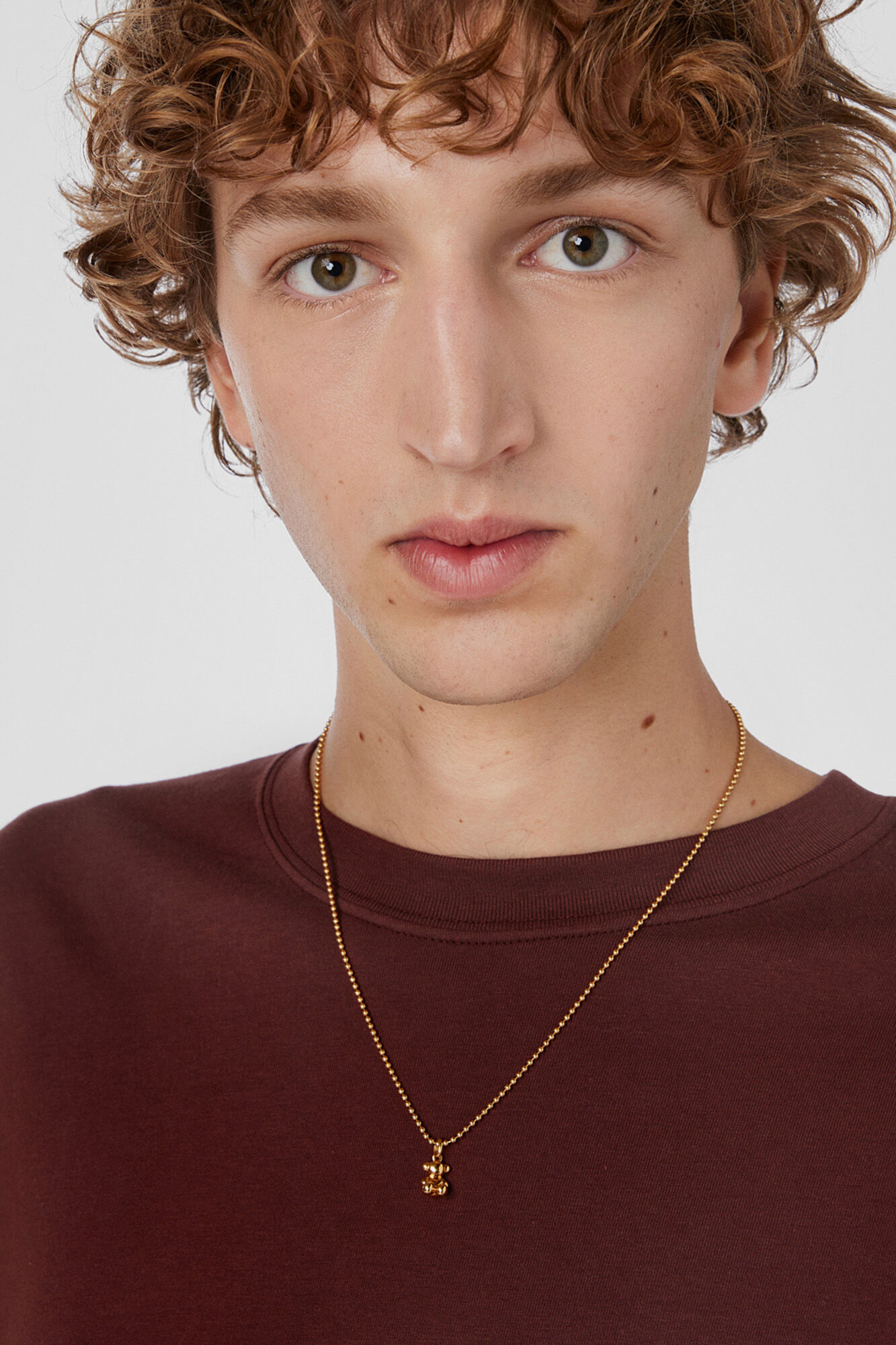 Tous Colgante oso de plata vermeil Amarillo