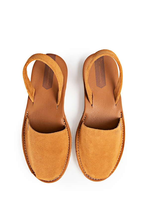 Cortefiel Vila split leather sandals  Brown