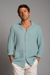 Cloking Camisa Bambula Azul