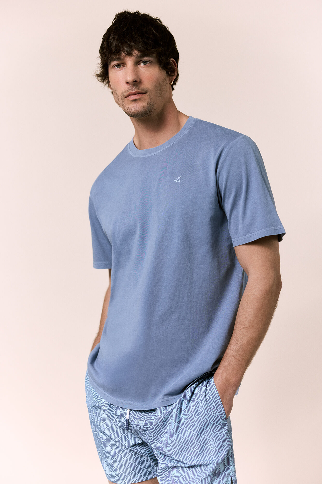 OOTO Camiseta b&aacute;sica lavada