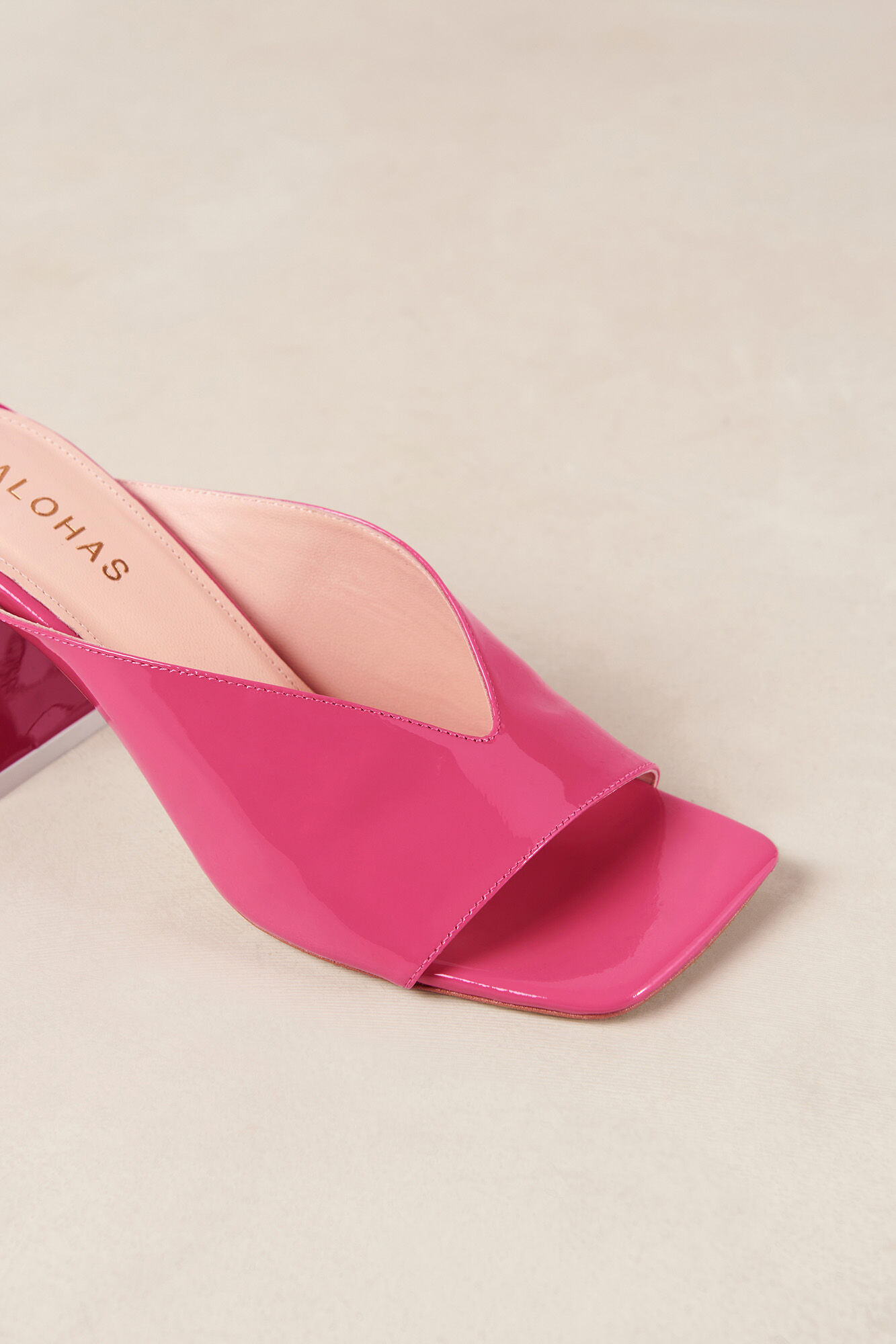 Alohas Sand&aacute;lias de pele rosa Tasha Subiu