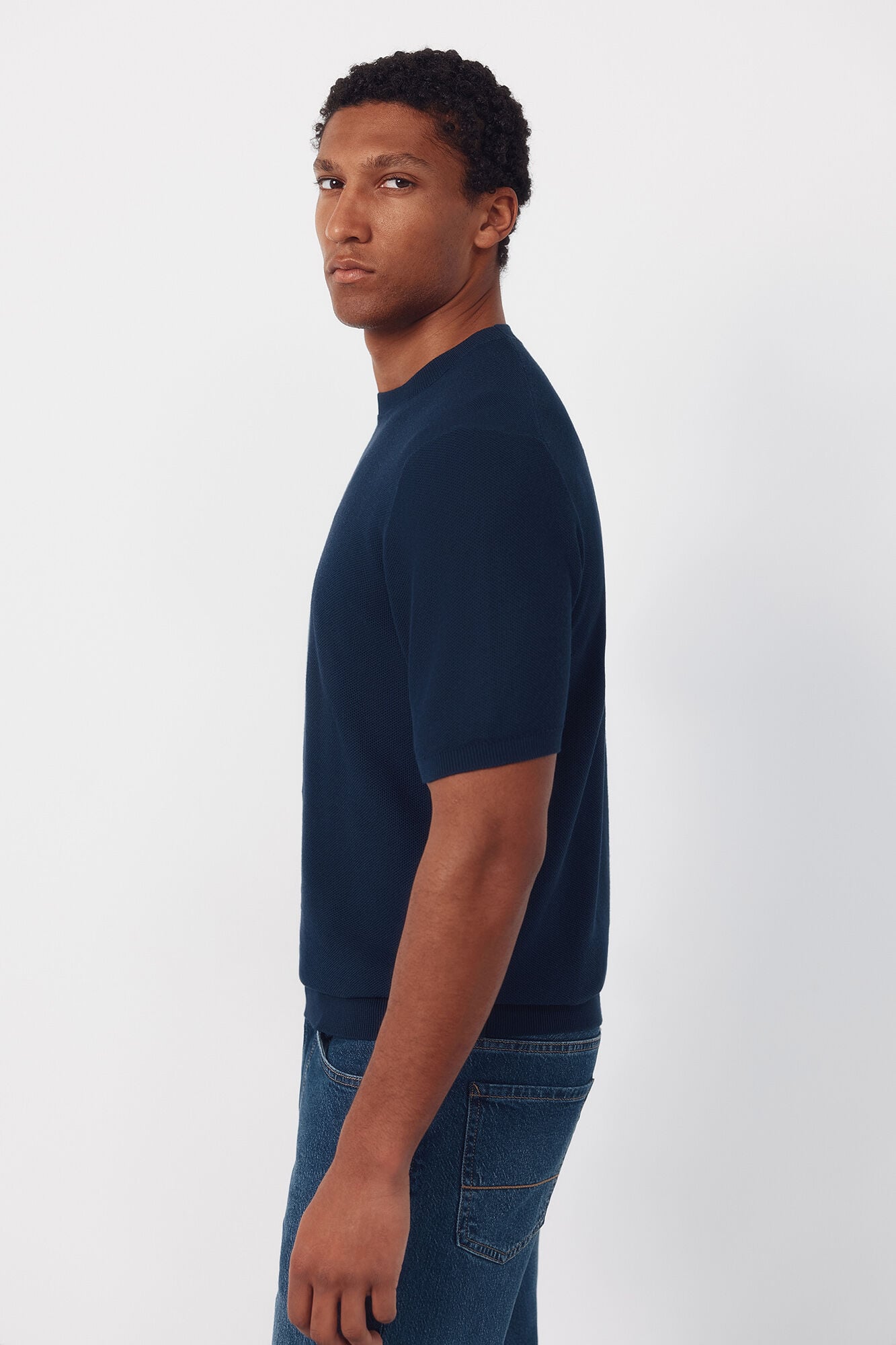 Cortefiel Basic short sleeve jersey T-shirt