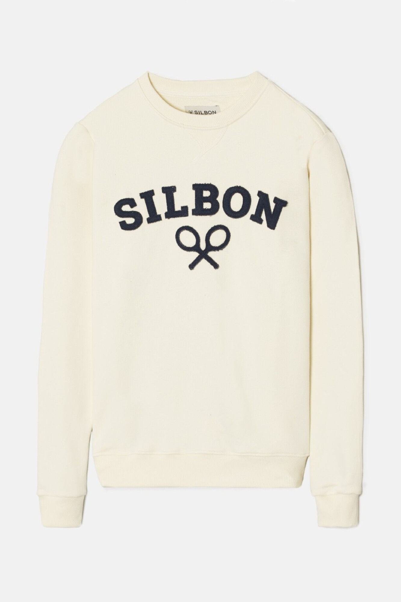 Silbon Sudadera silbon raqueta media Marfil