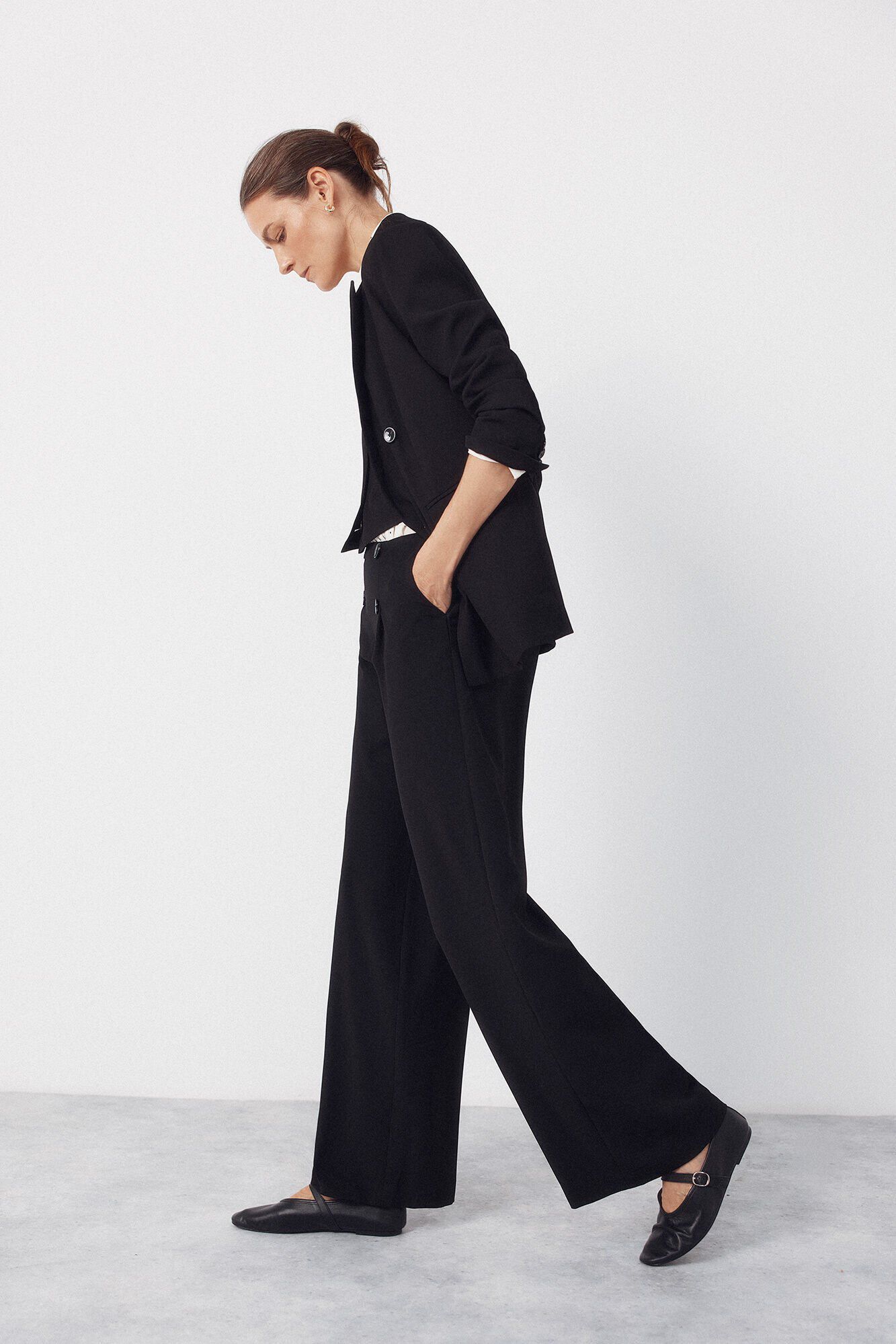 Cortefiel Black blazer Black