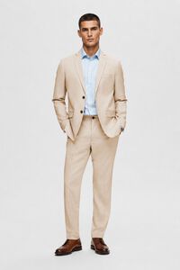 Selected Blazer de fato Slim Fit confecionado com materiais reciclados