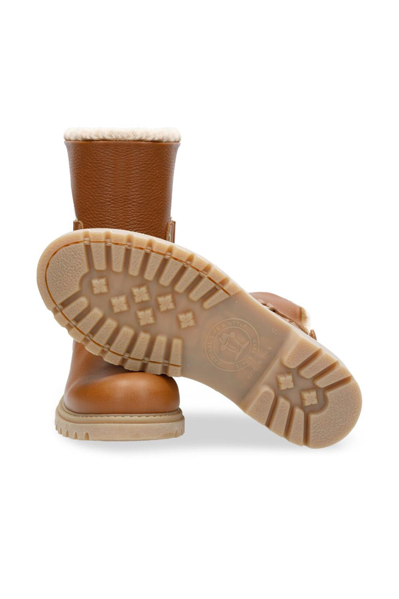 Panama Jack Botas de pele com forro de pele quente Castanho