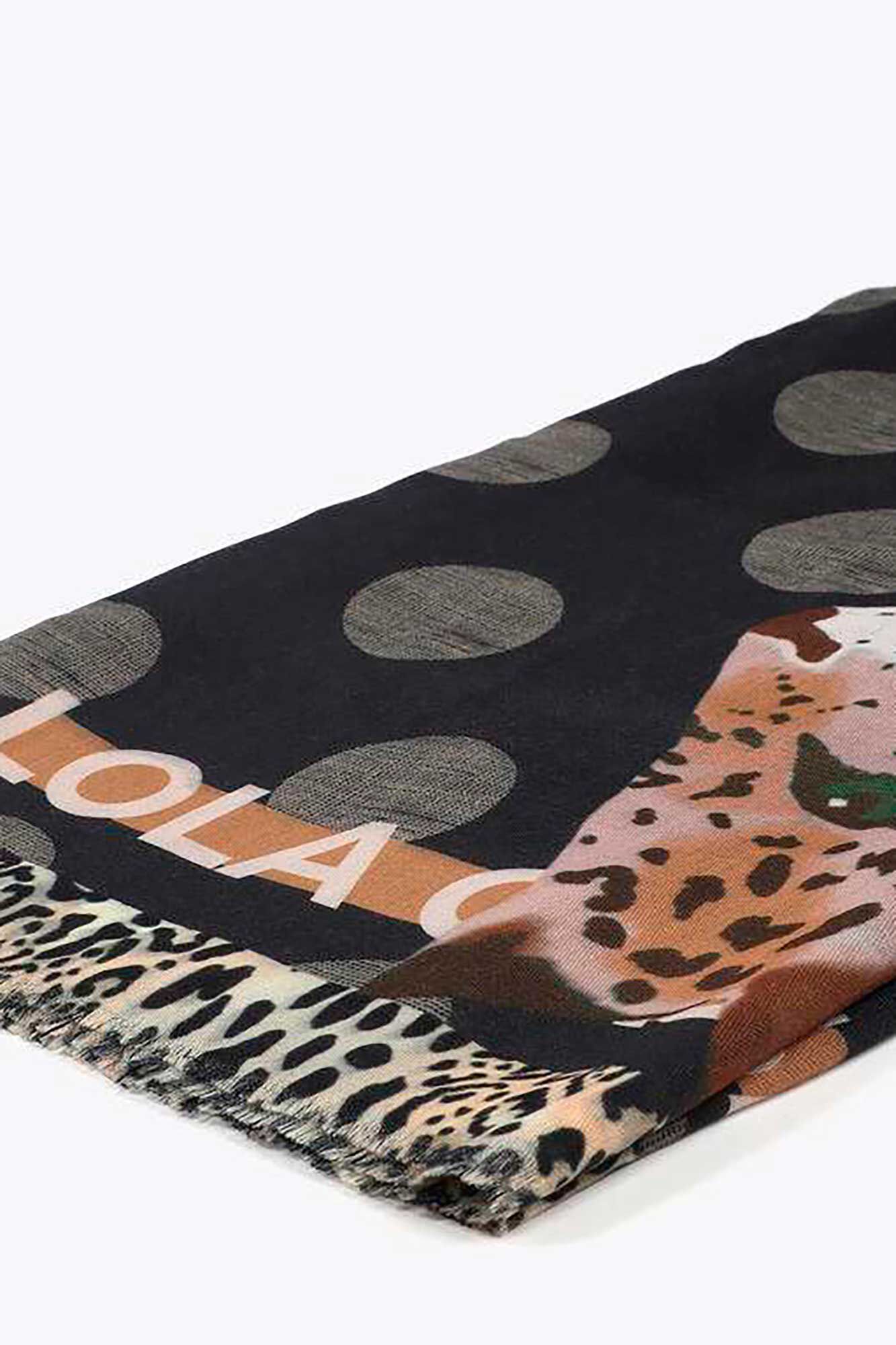 Lola Casademunt cachecol estampado Cinzento