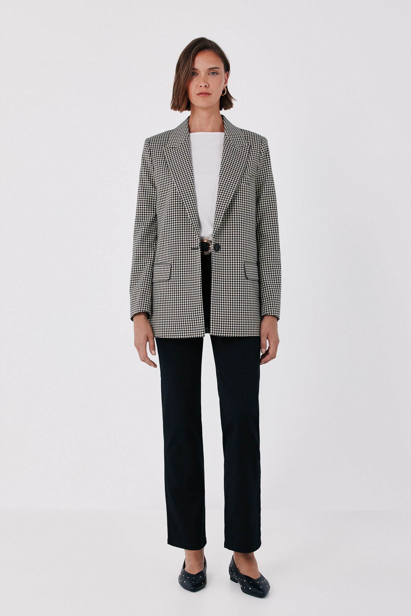 Cortefiel Checked fabric women's blazer