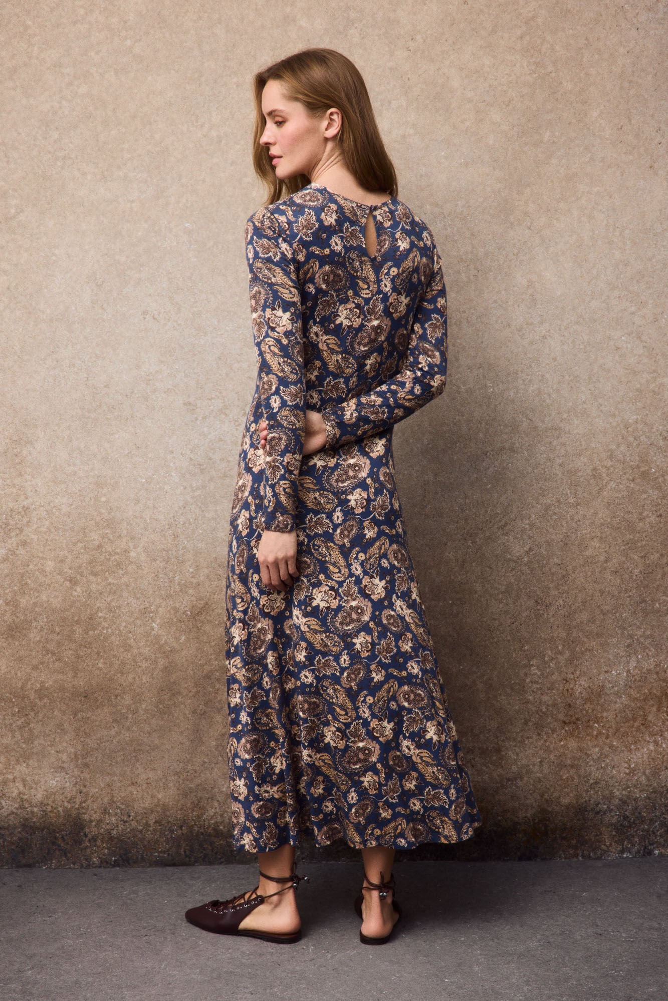 Slowlove Vestido estampado frunces Multicolor