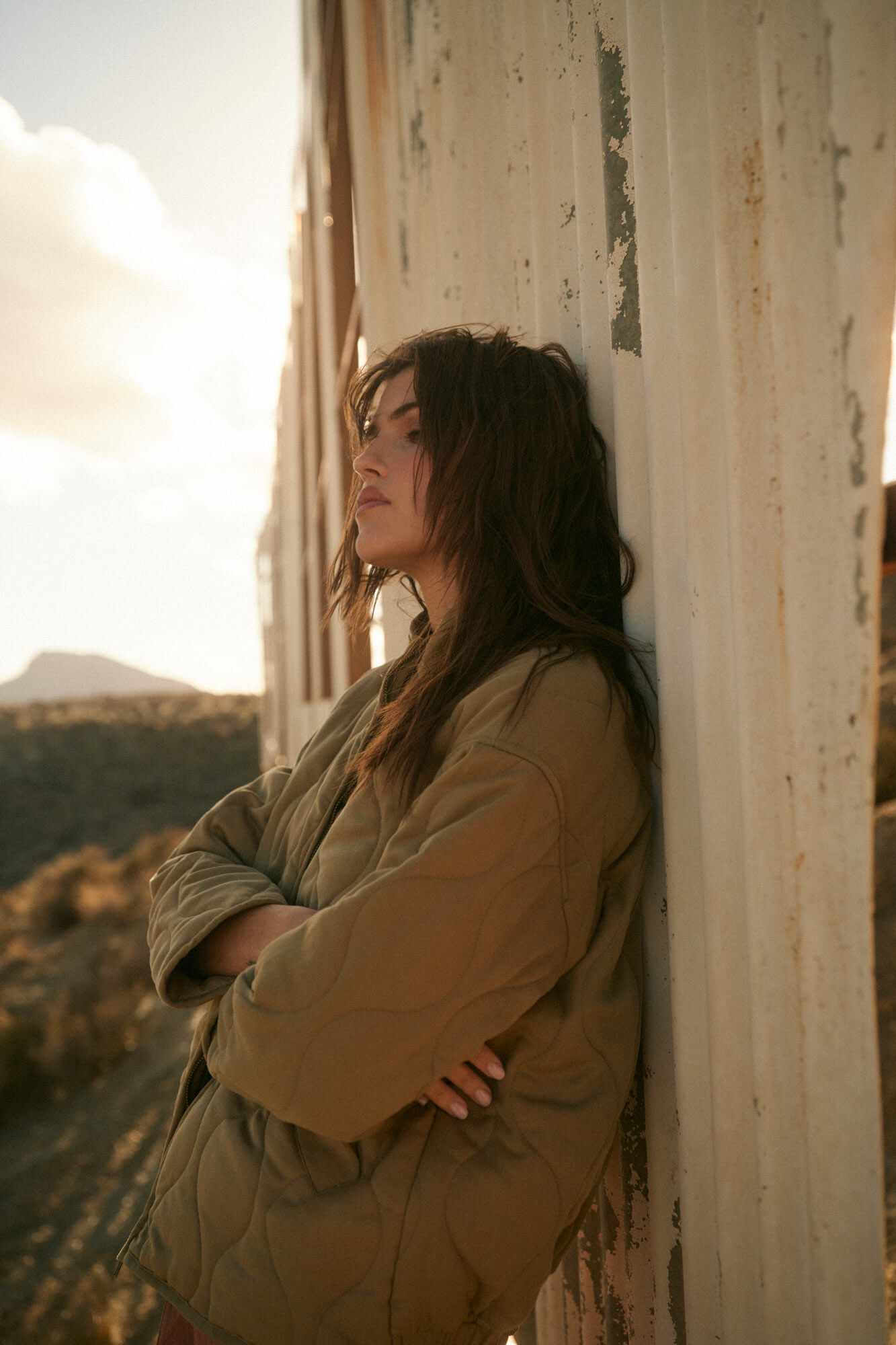 Slowlove Cazadora acolchada Kaki