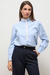 El Ganso Camisa Louise com folho Azul