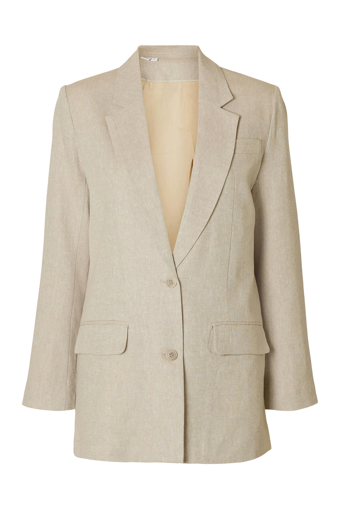 Selected Americana de lino Relaxed Fit Beige