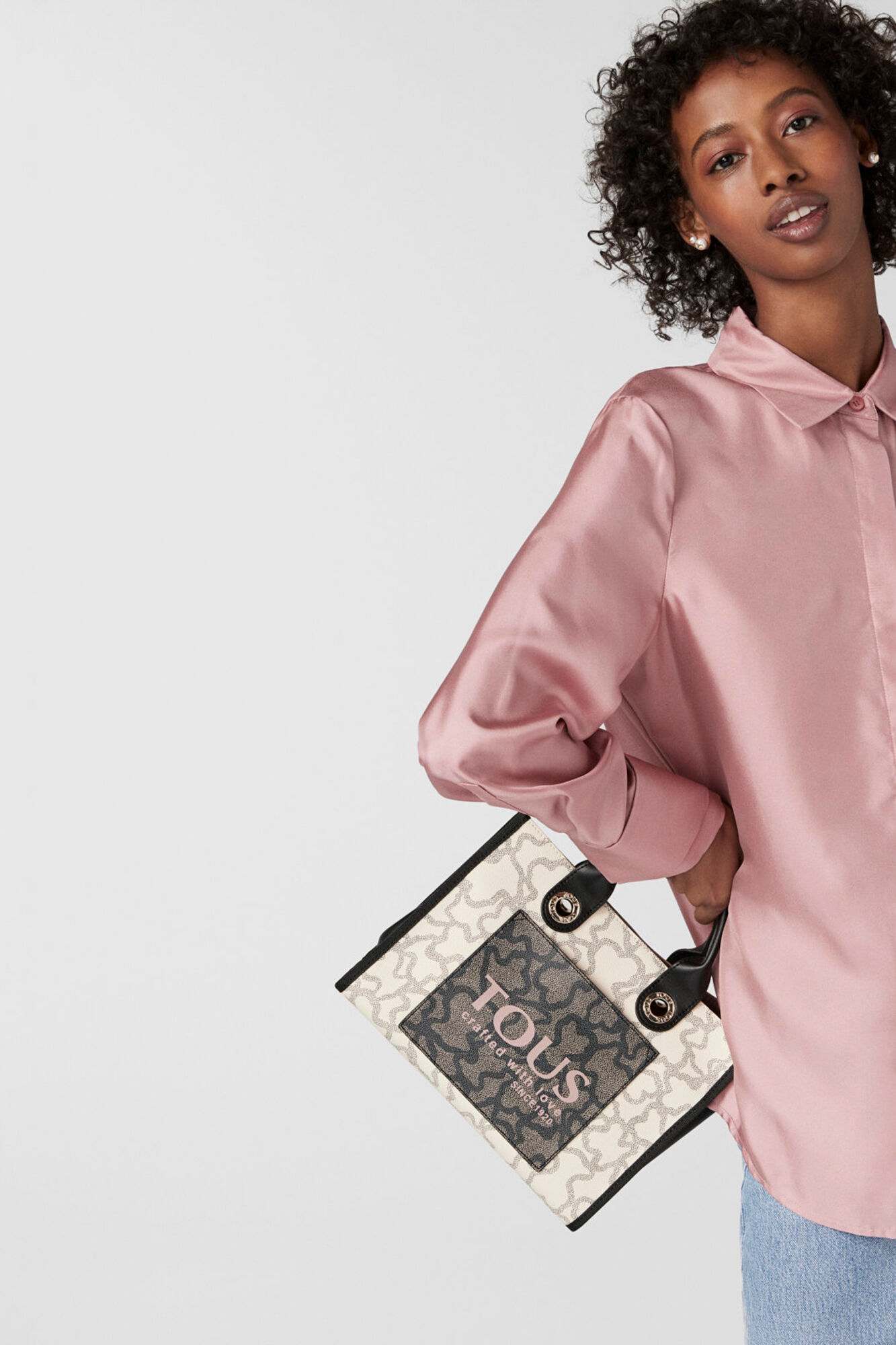 Tous Amaya Kaos Icon medium multi beige shopper bag Beige