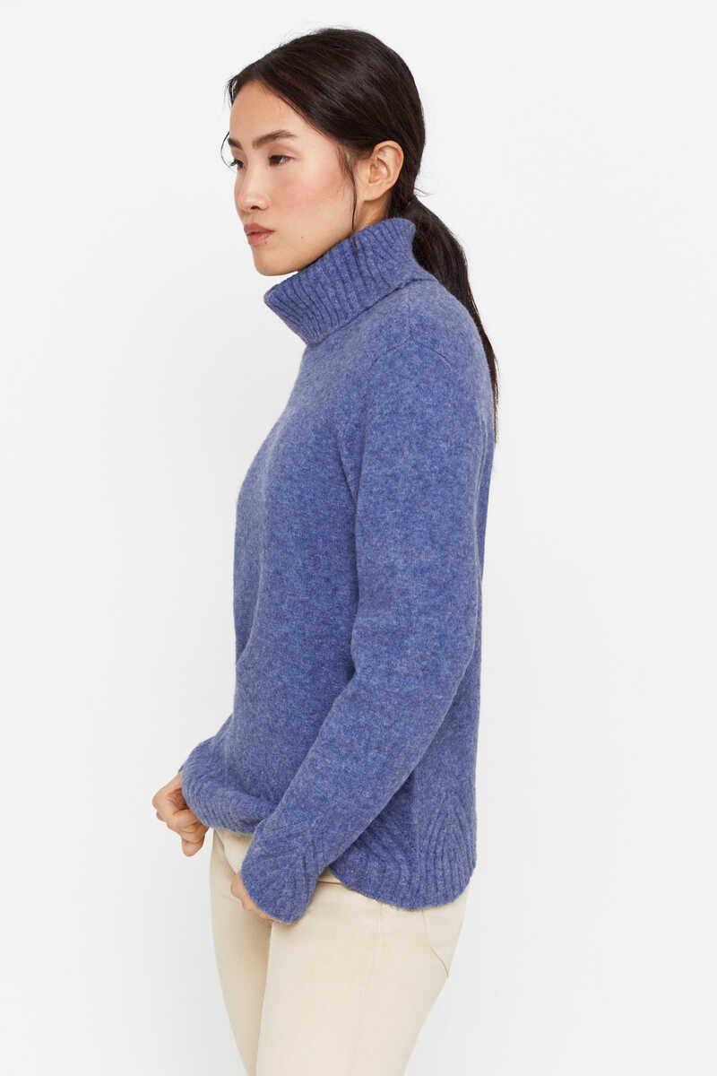Cortefiel Marl knit jumper Blue