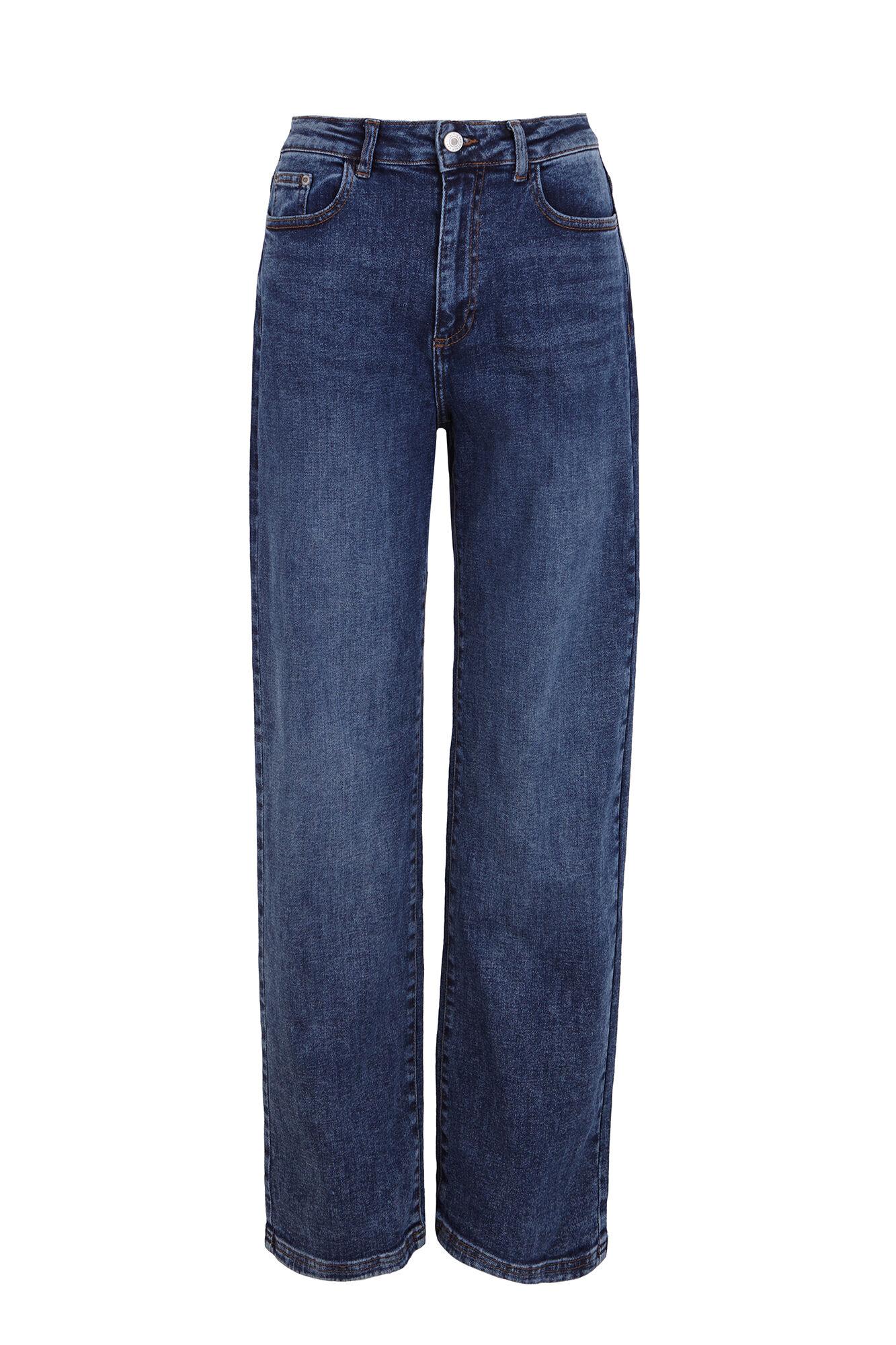 Slowlove Cal&ccedil;a jeans com abertura baixa  Azul