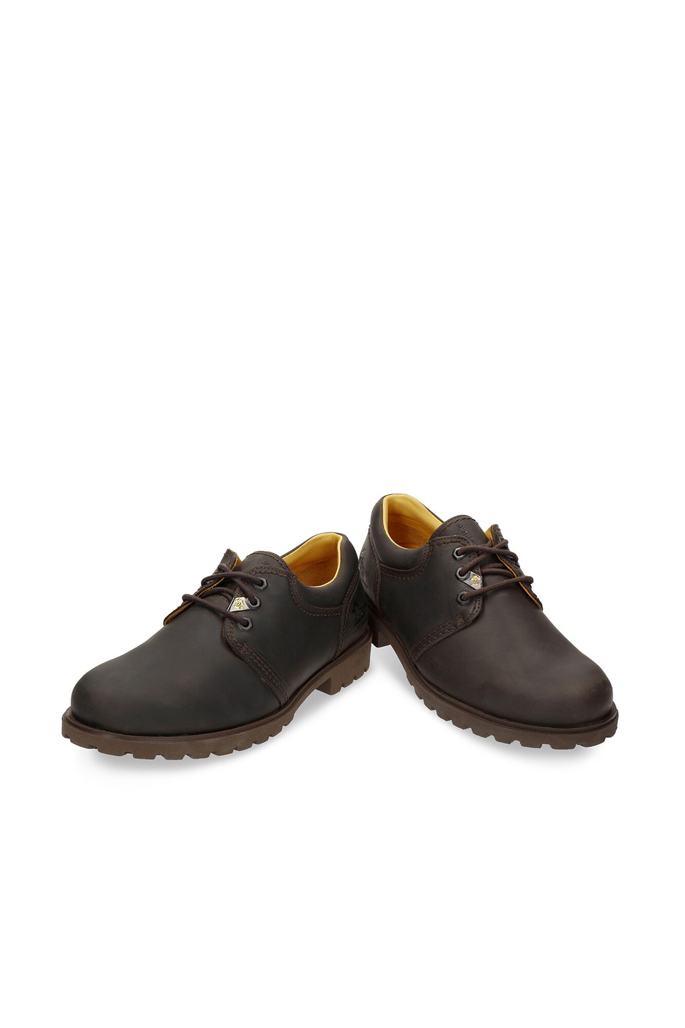 Panama Jack Sapatos de pele masculinos Castanho