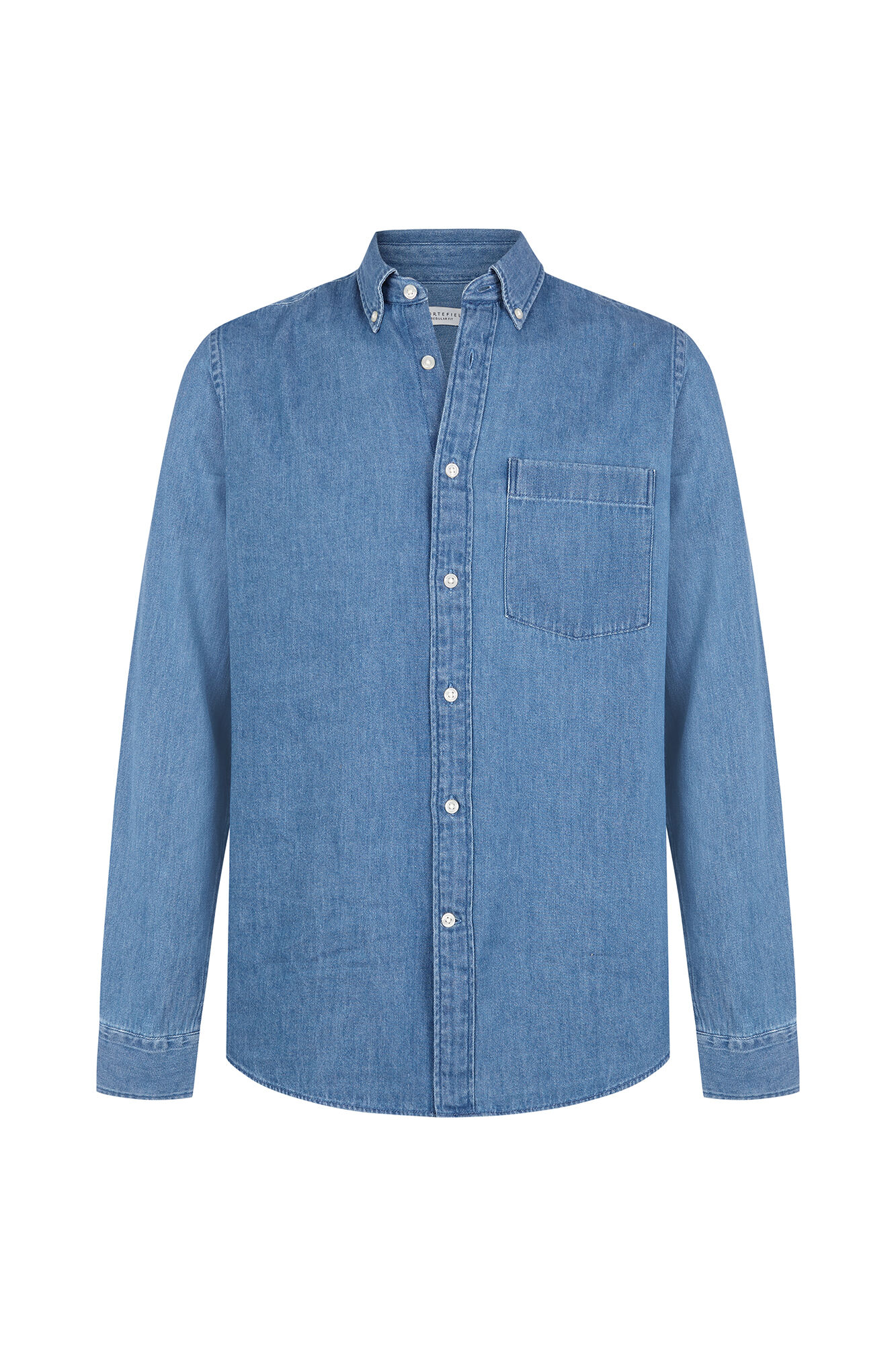 Cortefiel Denim shirt Navy